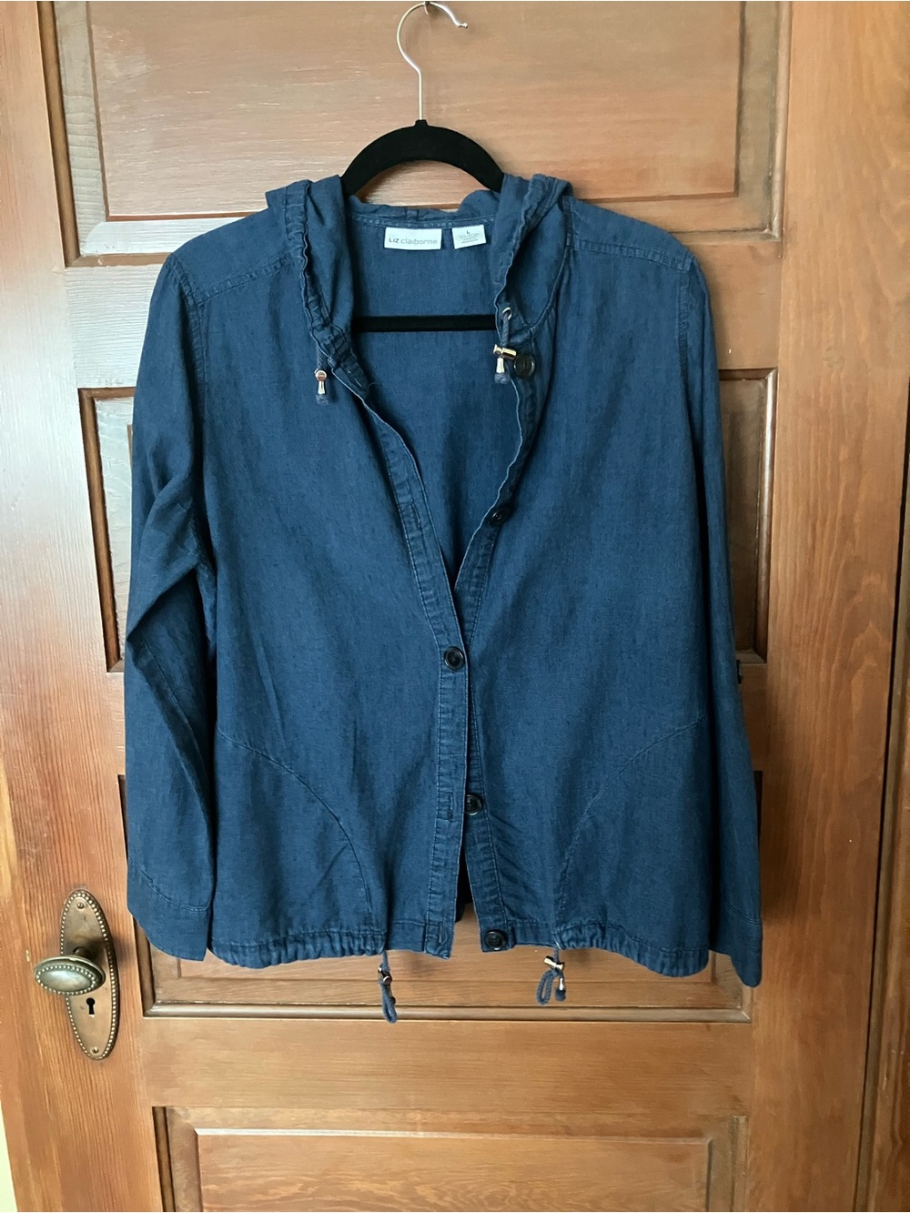Liz Claiborne Dark Blue Utility Jacket Size Large